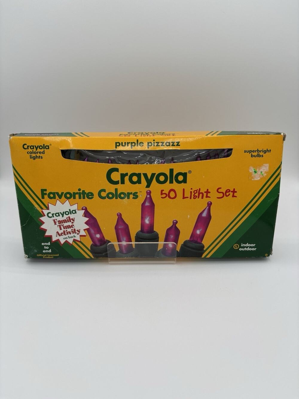 Purple Pizzazz Crayola Favorite Colors 50 Light Set Indoor/Outdoor 1996